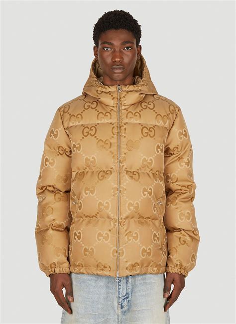 gucci gg puffer jacket|gucci gg print jacket men's.